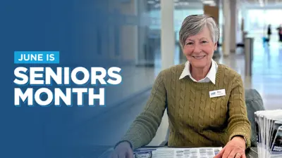 June is Seniors Month.  Senior woman at the municipal recreation facility.