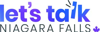 Decorative logo Let's Talk Niagara Falls