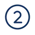 Number 2 in a blue circle