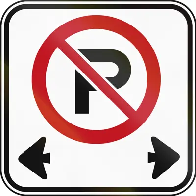 No parking sign