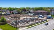 Overhead view of a residential development in the City of Niagara Falls, Ontario.