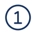 Number 1 in a blue circle
