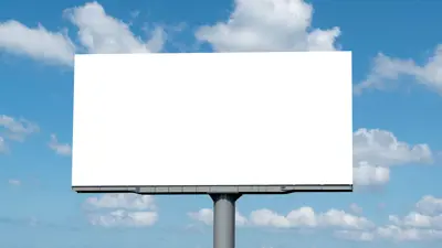 Blank billboard